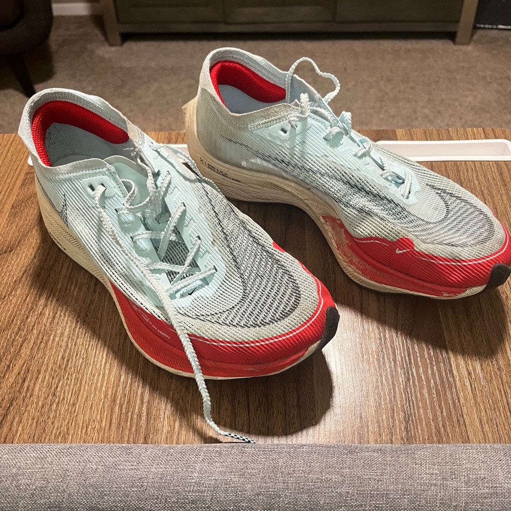 Nike Athletic Shoes - Light Blue and Red